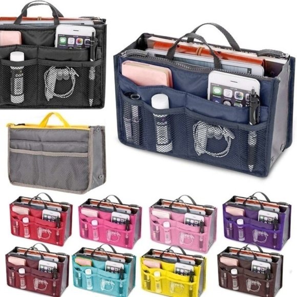 Travel Collapsible Organizer Insert Pouch - Red - Picture 5 of 5